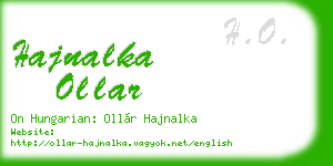 hajnalka ollar business card